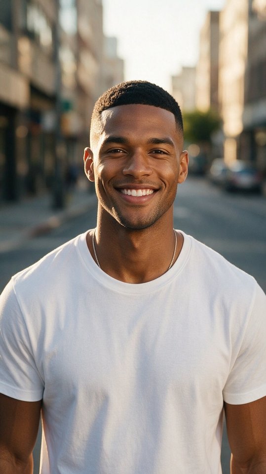 Photo used for the Arena Dunk AI dunk video generator example (an AI-generated person)